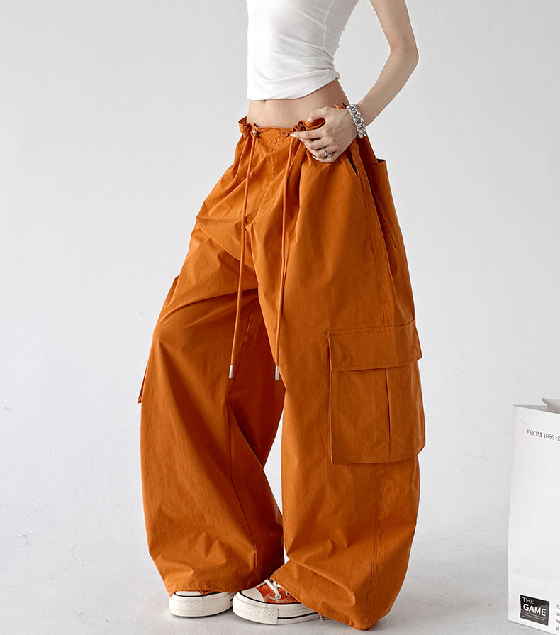 Wide - Leg Parachute Cargo Pants - CT811 - COPPING THREADS - CT Select