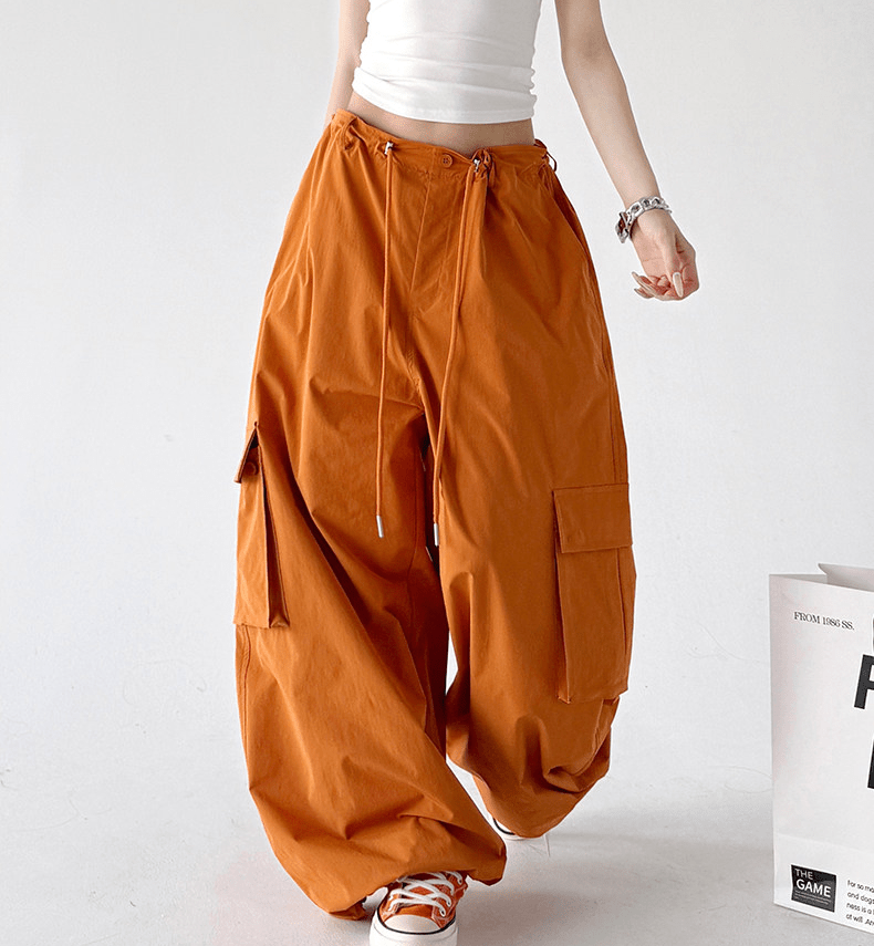 Wide - Leg Parachute Cargo Pants - CT811 - COPPING THREADS - CT Select