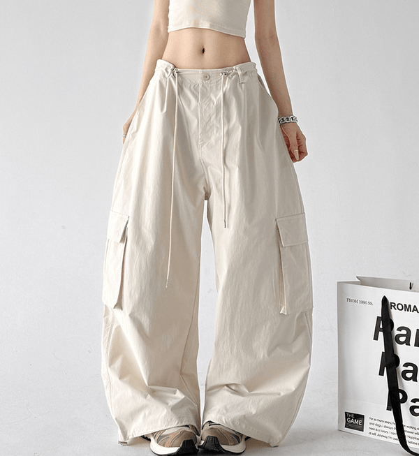 Wide - Leg Parachute Cargo Pants - CT811 - COPPING THREADS - CT Select