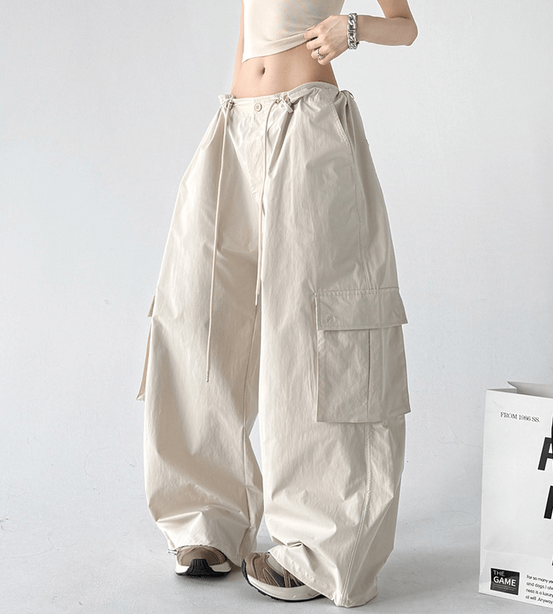 Wide - Leg Parachute Cargo Pants - CT811 - COPPING THREADS - CT Select