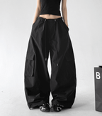 Wide - Leg Parachute Cargo Pants - CT811 - COPPING THREADS - CT Select