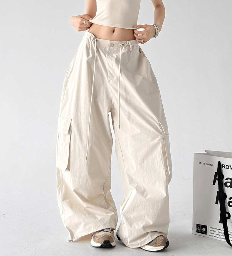 Wide - Leg Parachute Cargo Pants - CT811 - COPPING THREADS - CT Select
