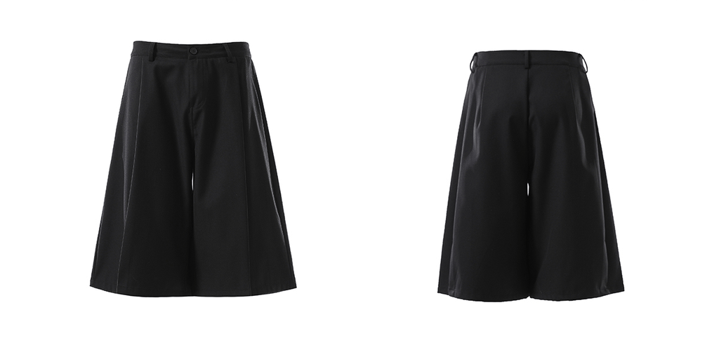 Wide - Leg Tailored Culotte Shorts - COPPING THREADS - CT Basics