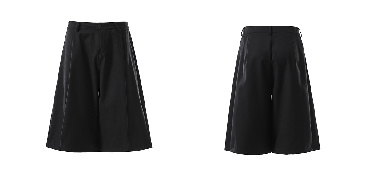 Wide - Leg Tailored Culotte Shorts - COPPING THREADS - CT Basics