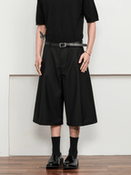 Wide - Leg Tailored Culotte Shorts - COPPING THREADS - CT Basics