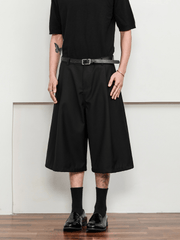 Wide - Leg Tailored Culotte Shorts - COPPING THREADS - CT Basics