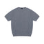 IDLT short sleeve knit top, gray front.
