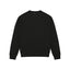IDLT textured sweater, black front.