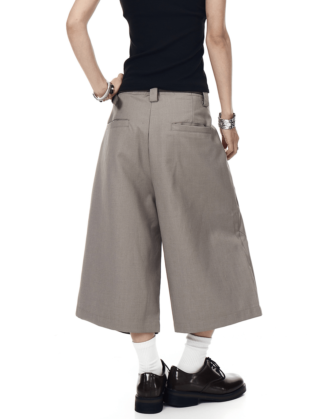 Wrinkle - Detail Wide - Leg Cropped Trousers - COPPING THREADS - CT Select