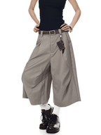 Wrinkle - Detail Wide - Leg Cropped Trousers - COPPING THREADS - CT Select