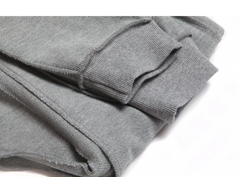 IDLT joggers, gray folded cuff.