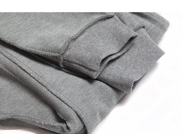 IDLT joggers, gray folded cuff.