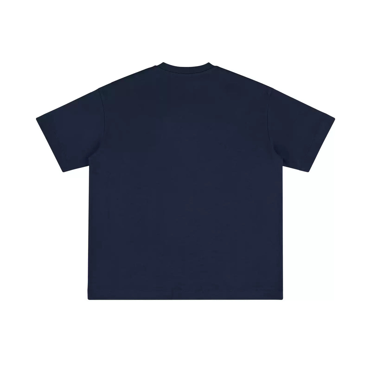 IDLT short sleeve henley, navy back.
