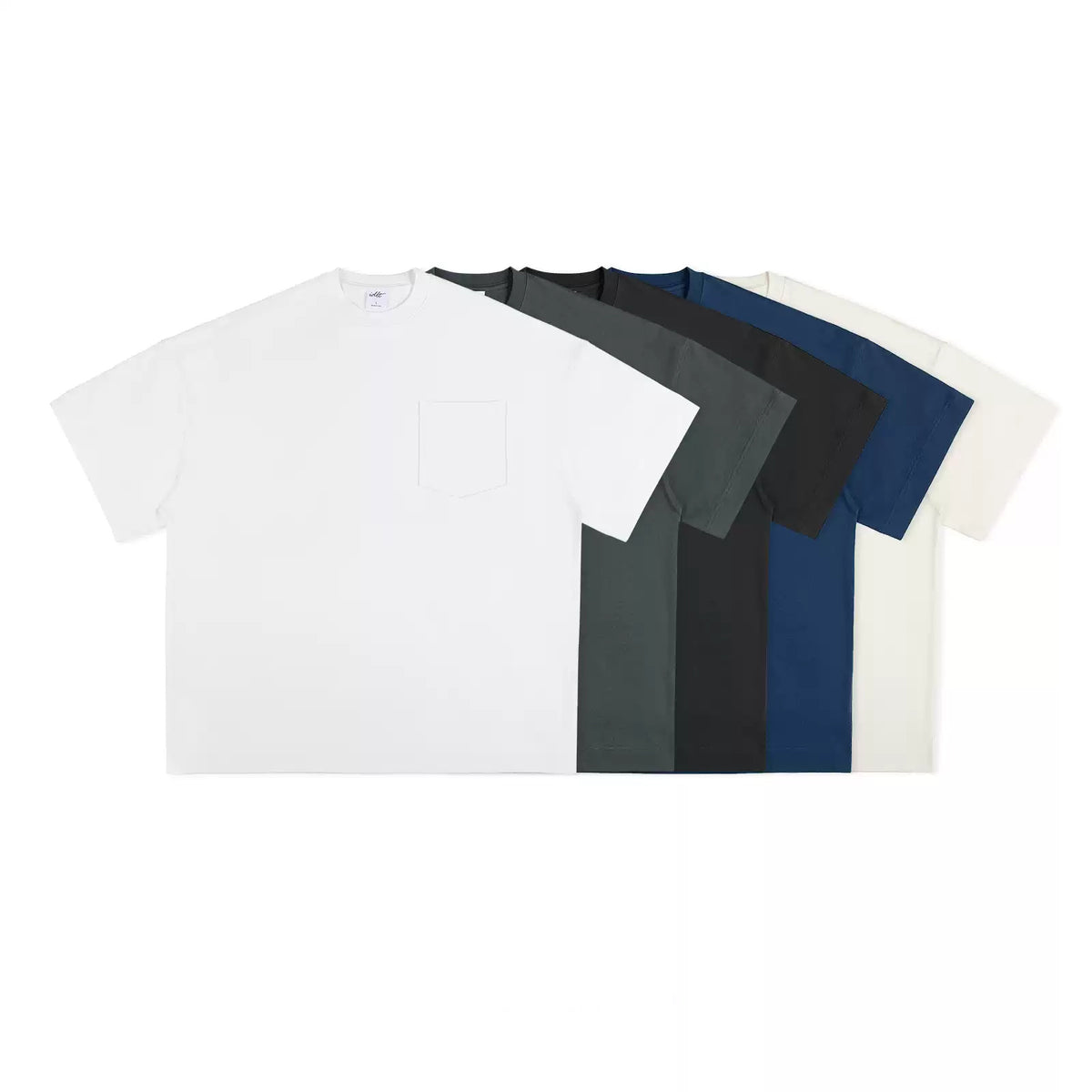 IDLT pocket T-shirt, color lineup.