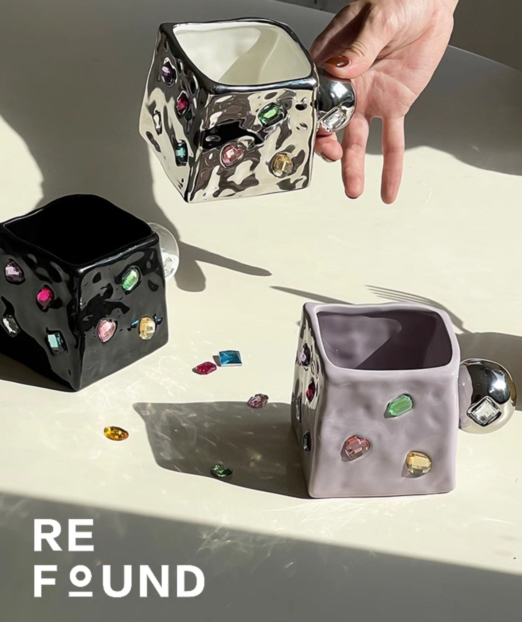 Y2K Diamond Square Ceramic Mug - COPPING THREADS - CT Select