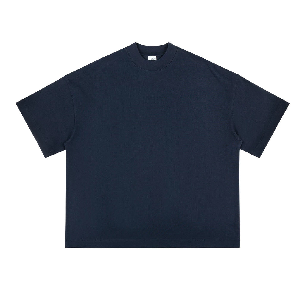 IDLT T-shirt, navy front.