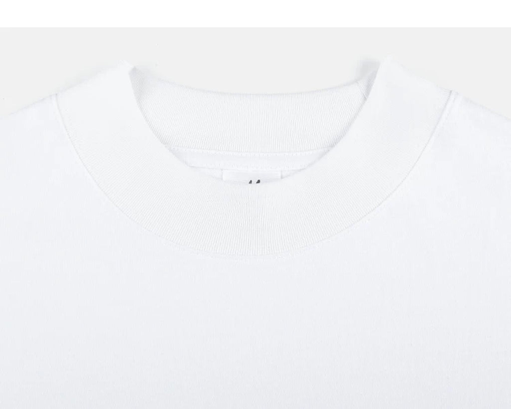 IDLT T-shirt, white crewneck.