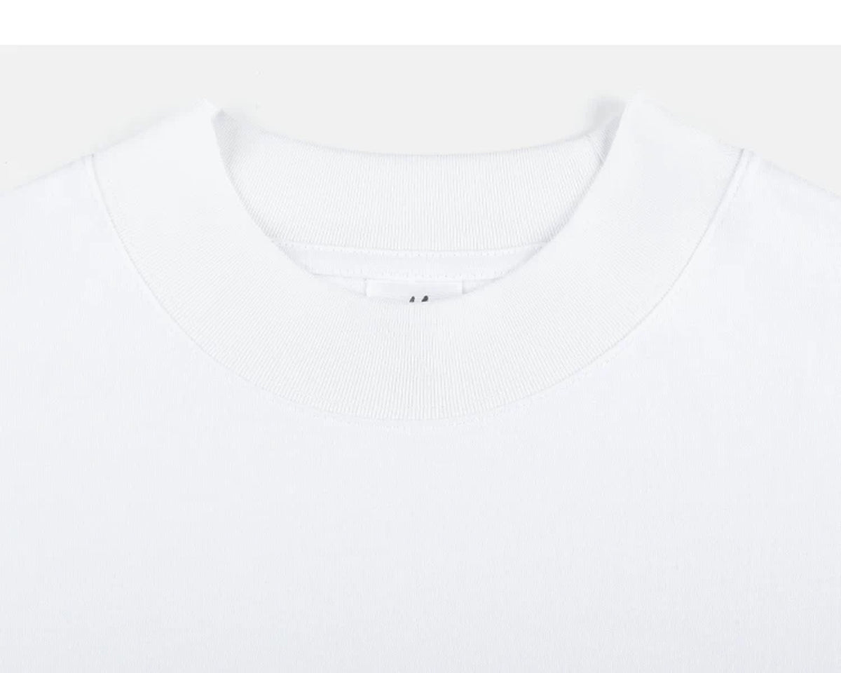 IDLT T-shirt, white crewneck.