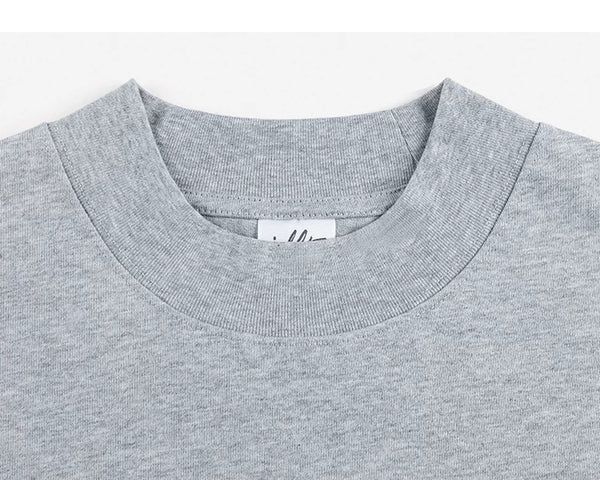 IDLT T-shirt, heather gray crewneck.