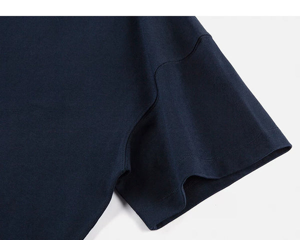 IDLT T-shirt, navy sleeve.