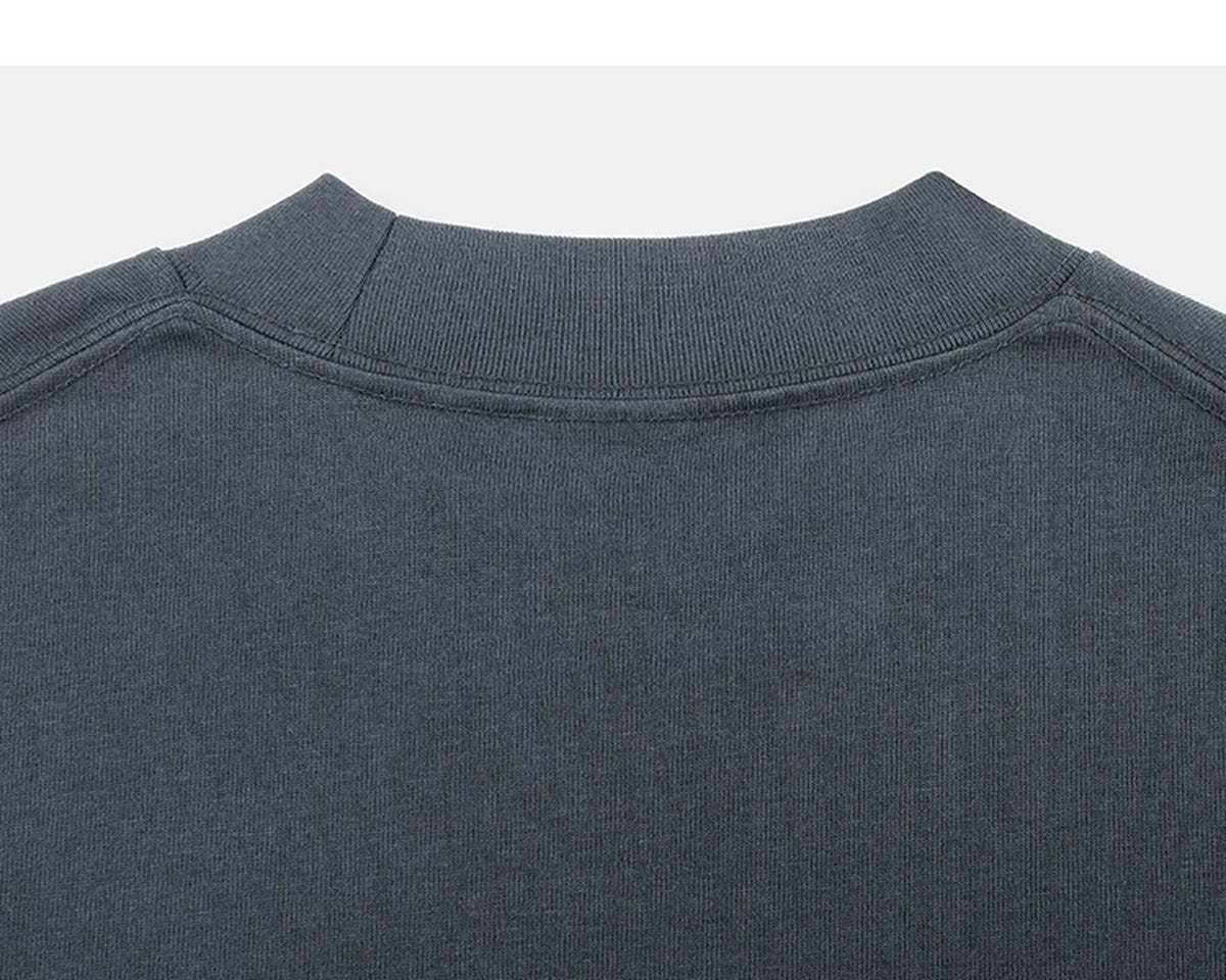 IDLT T-shirt, dark gray back neckline.