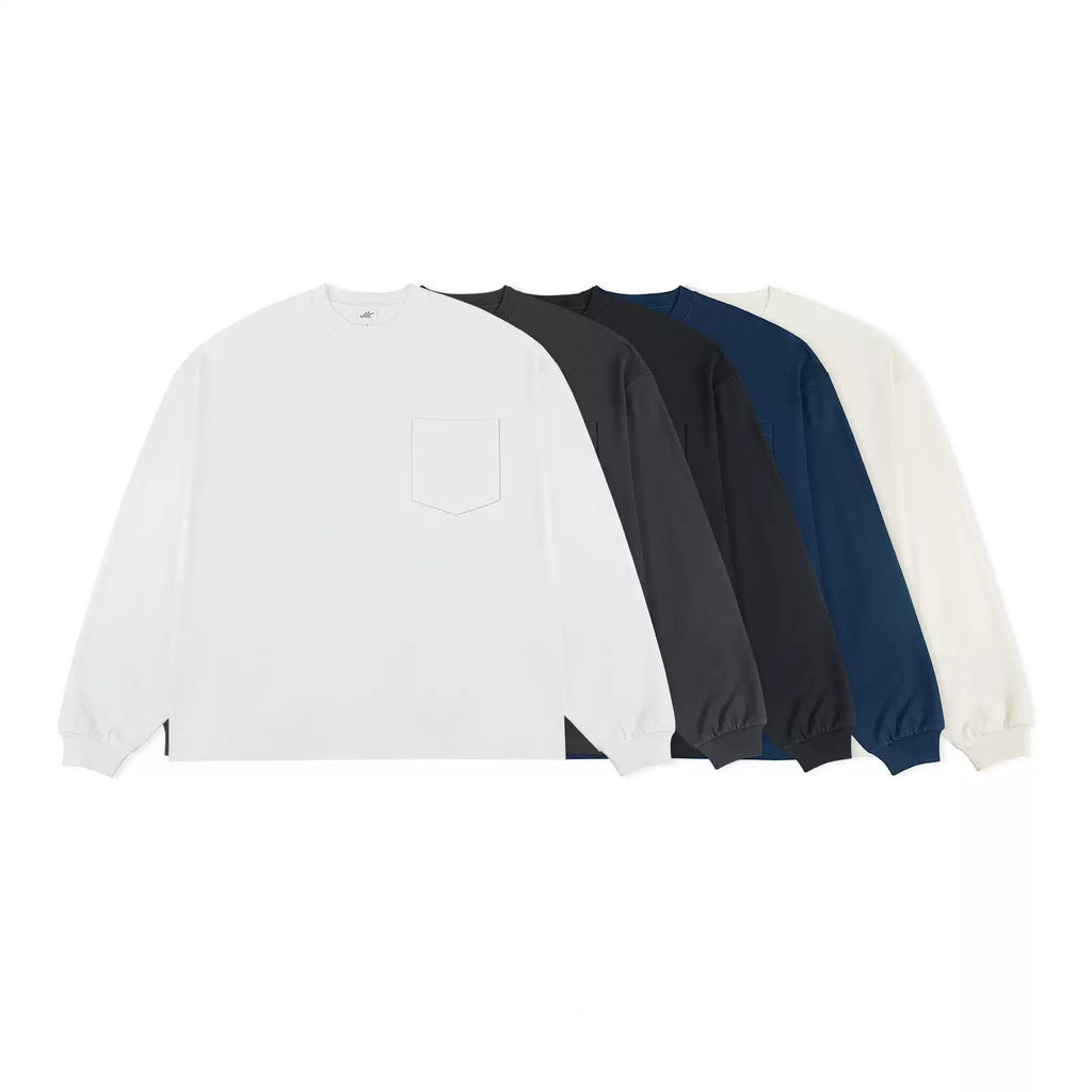 IDLT long sleeve pocket T-shirt, color lineup.