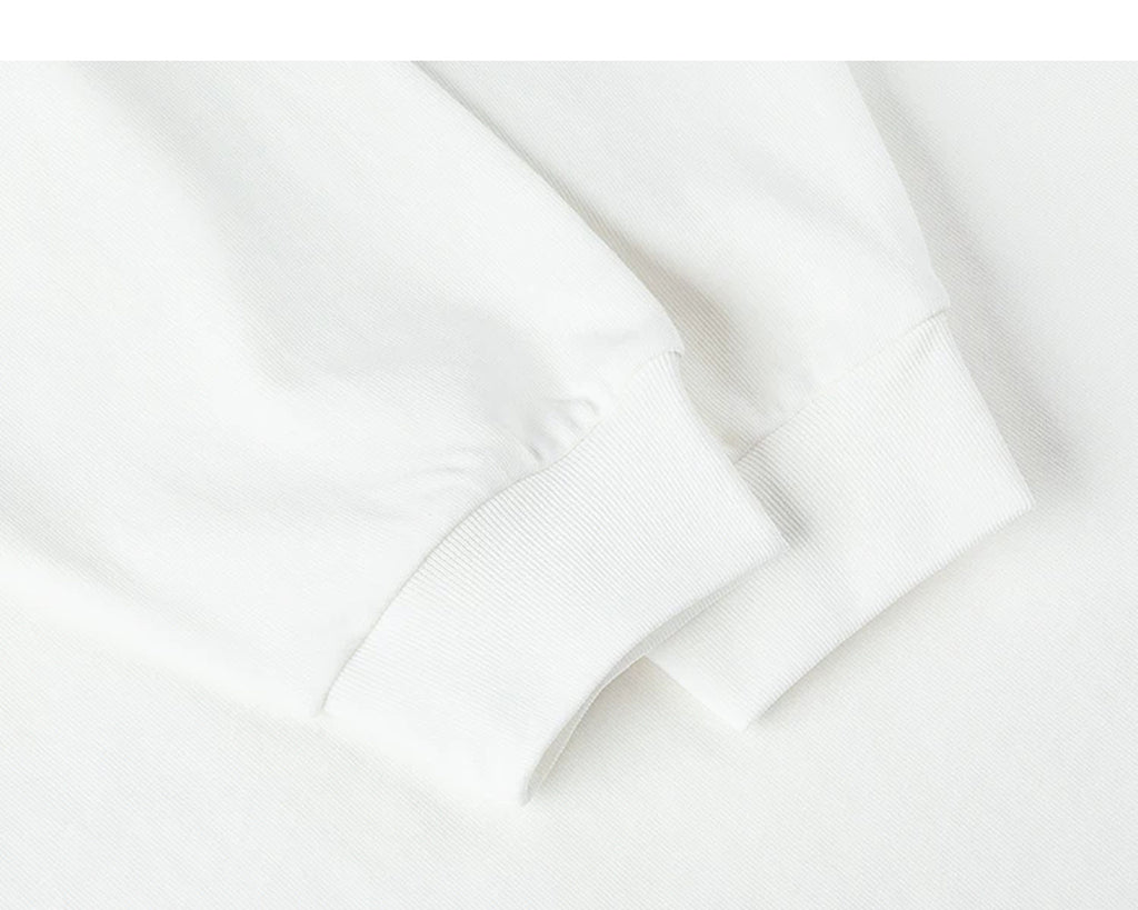 IDLT long sleeve pocket T-shirt, white cuffs.