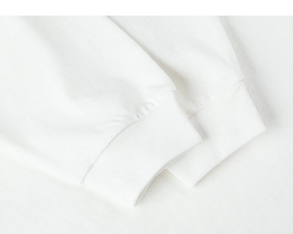 IDLT long sleeve pocket T-shirt, white cuffs.