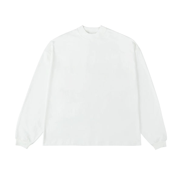 IDLT long sleeve T-shirt, white front.