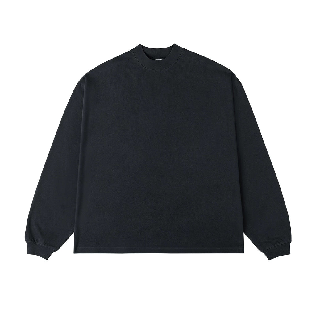IDLT long sleeve T-shirt, black front.