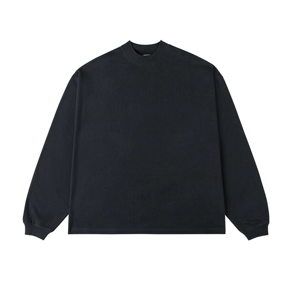 IDLT long sleeve T-shirt, black front.