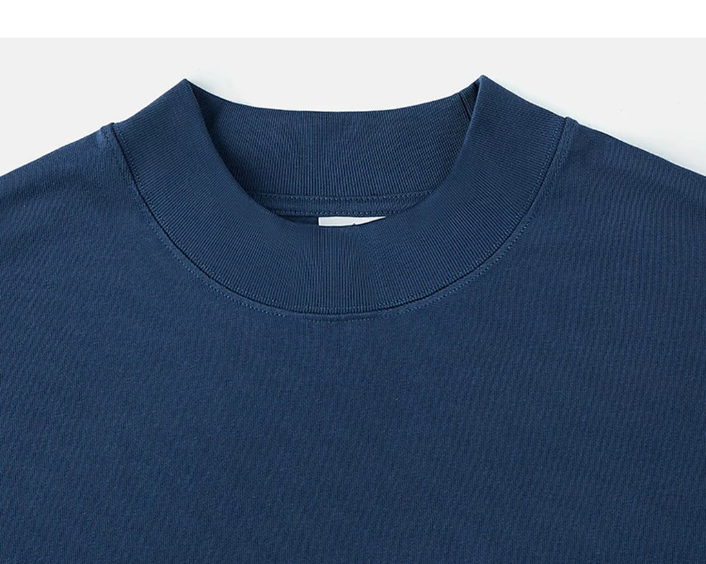 IDLT long sleeve T-shirt, navy crewneck.