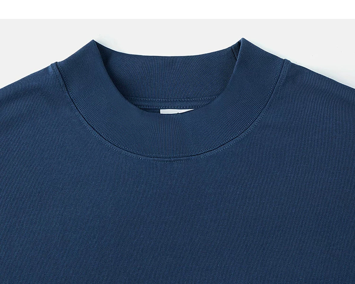 IDLT long sleeve T-shirt, navy crewneck.