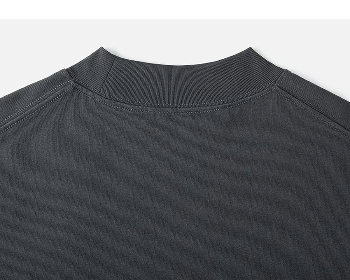 IDLT long sleeve T-shirt, dark gray back neckline.