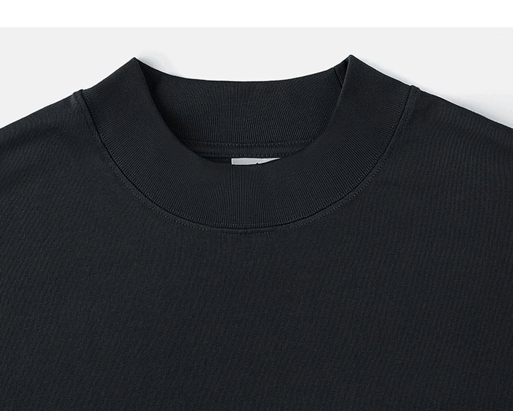 IDLT long sleeve T-shirt, black crewneck.