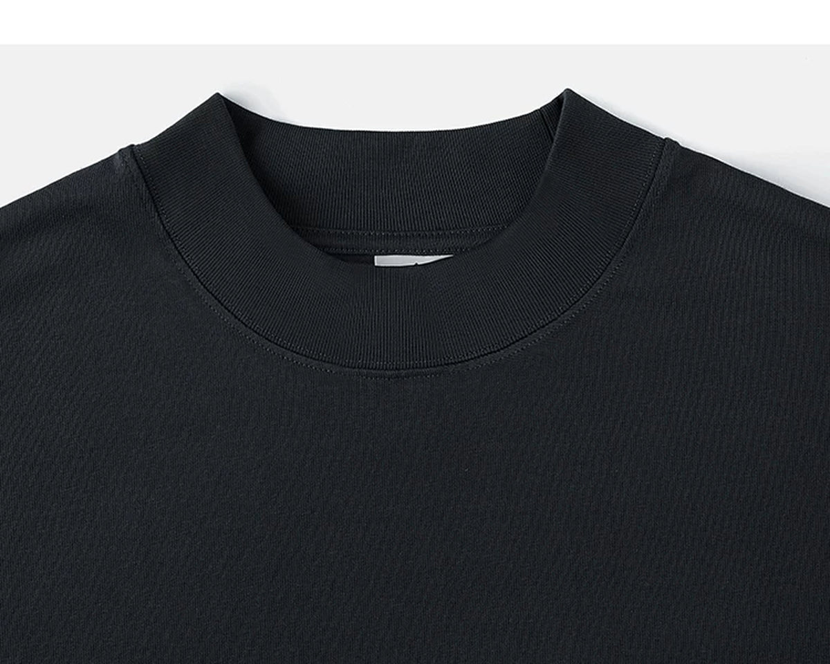 IDLT long sleeve T-shirt, black crewneck.