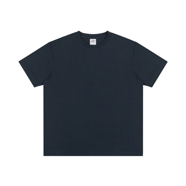IDLT T-shirt, navy front.