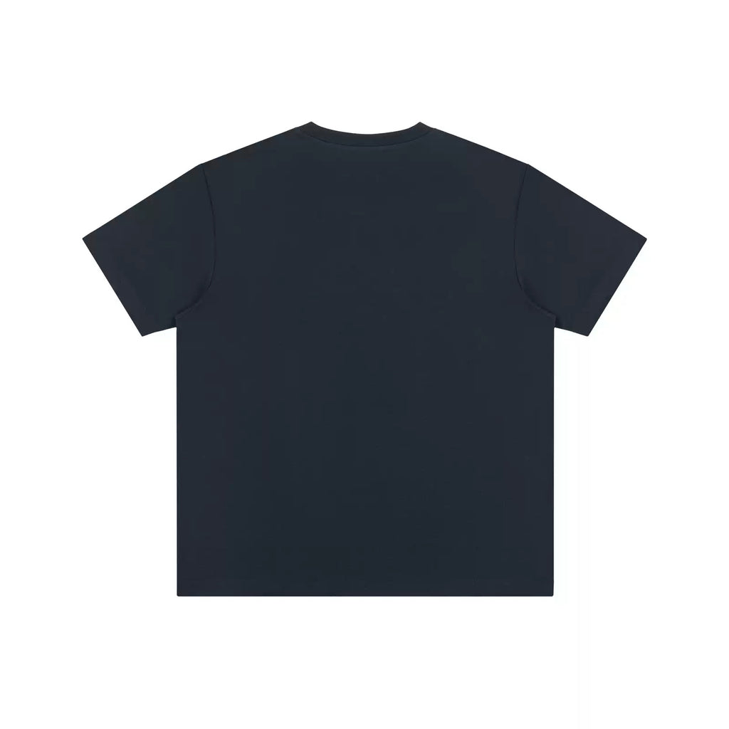 IDLT T-shirt, navy back.