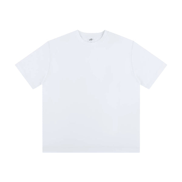 IDLT T-shirt, white front.
