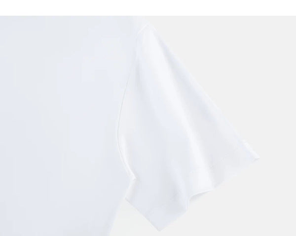 IDLT T-shirt, white sleeve.
