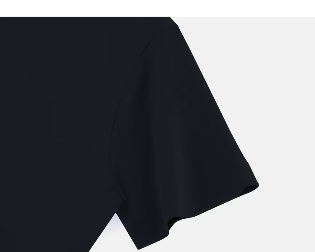 IDLT T-shirt, black sleeve.
