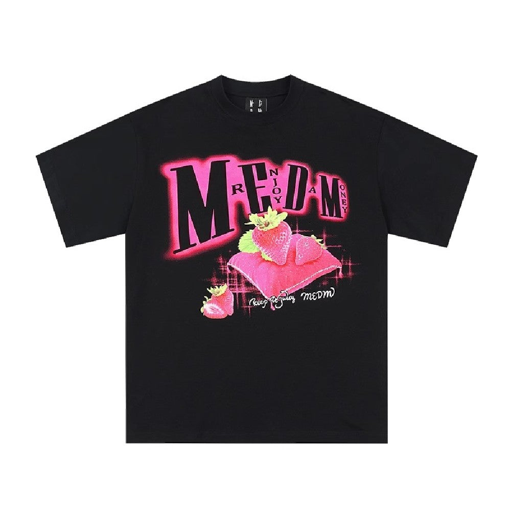 MEDM フルーツプリント ロゴTシャツ