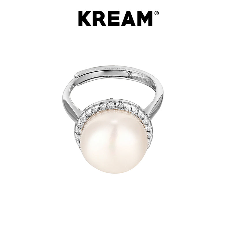 KREAM S925 スターリングシルバー 天然パールリング