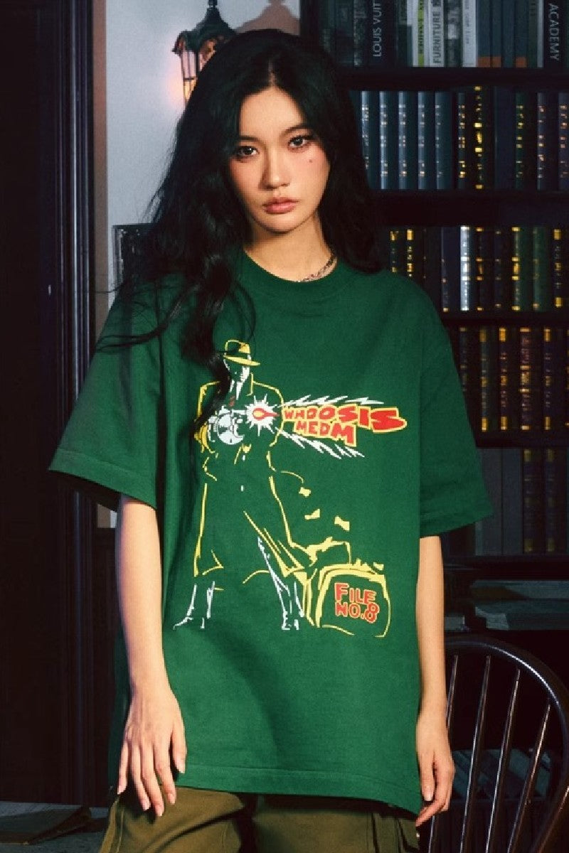 MEDM フーシス プリント Tシャツ