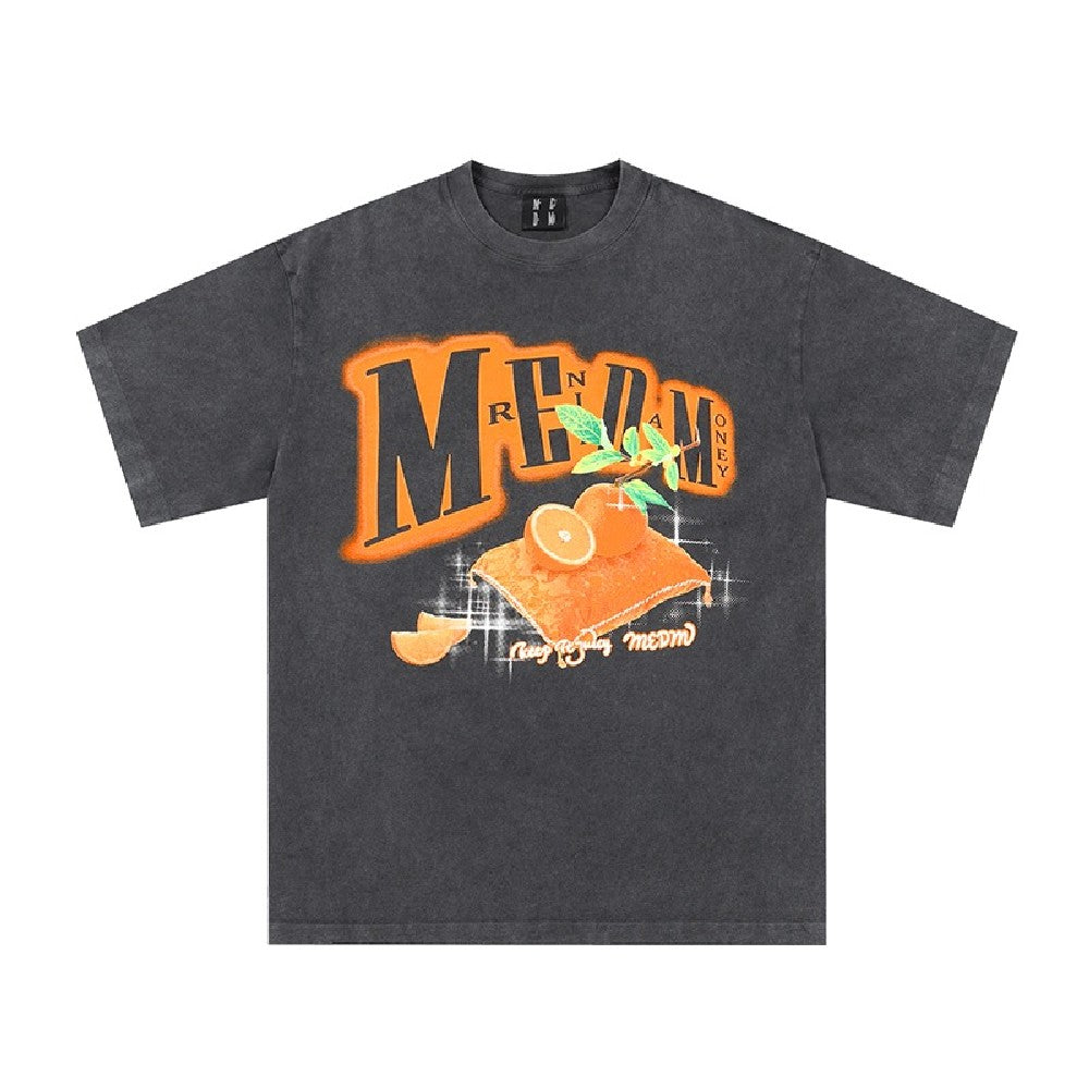 MEDM フルーツプリント ロゴTシャツ