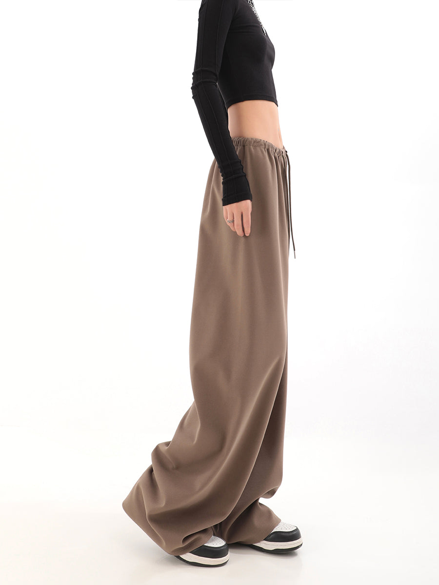 Wide-leg Drawstring Sweatpants