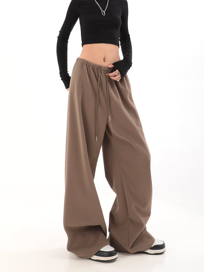 Wide-leg Drawstring Sweatpants