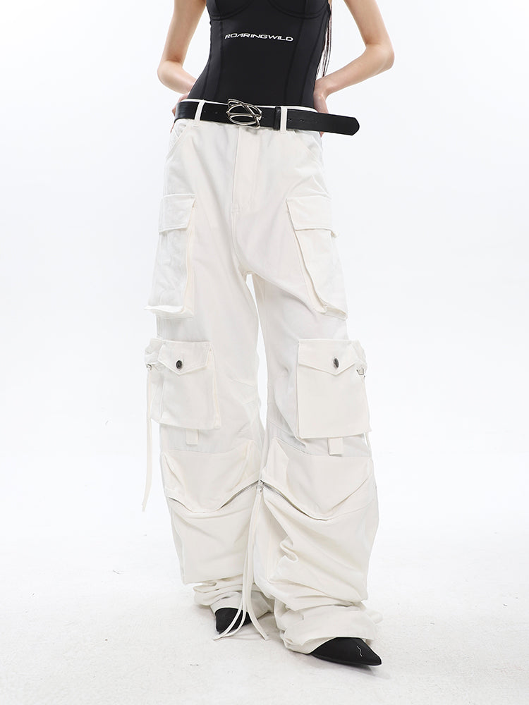 Multi-pocket Pleated Cargo Pants