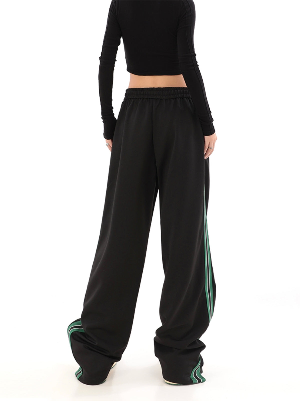 Striped High Waist Sweatpants