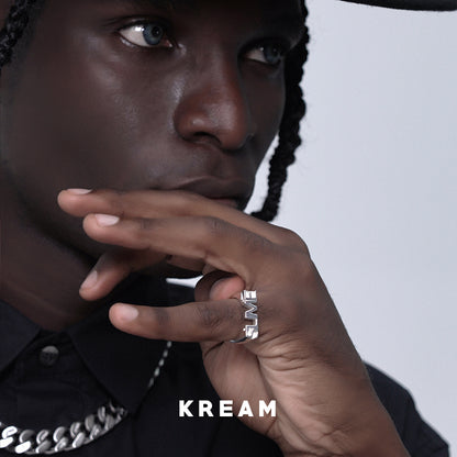 KREAM Original Sterling Silver SLIME Monogram Ring